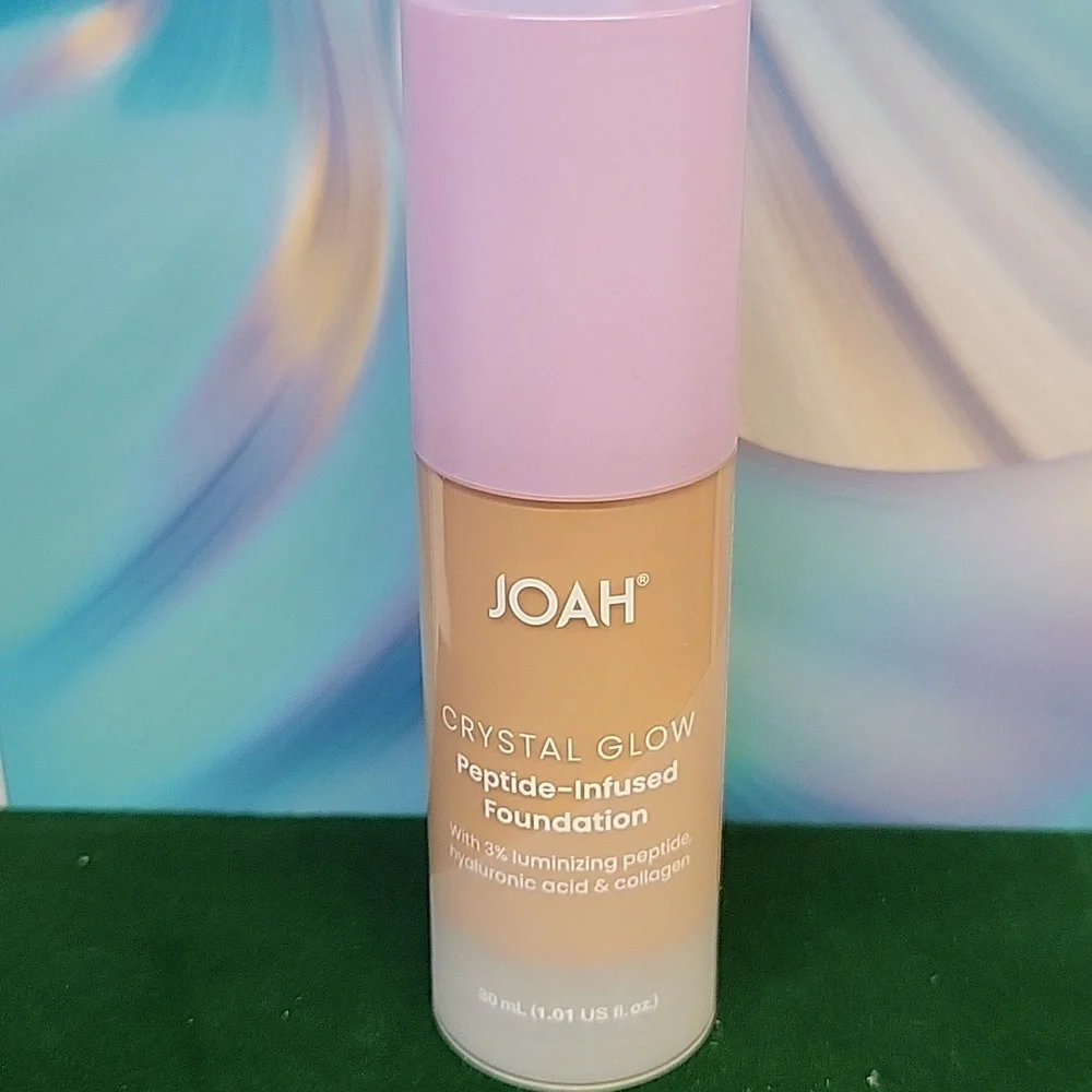 Joah Crystal Glow Peptide Infused Foundation New Sealed 30ml Tube MN010